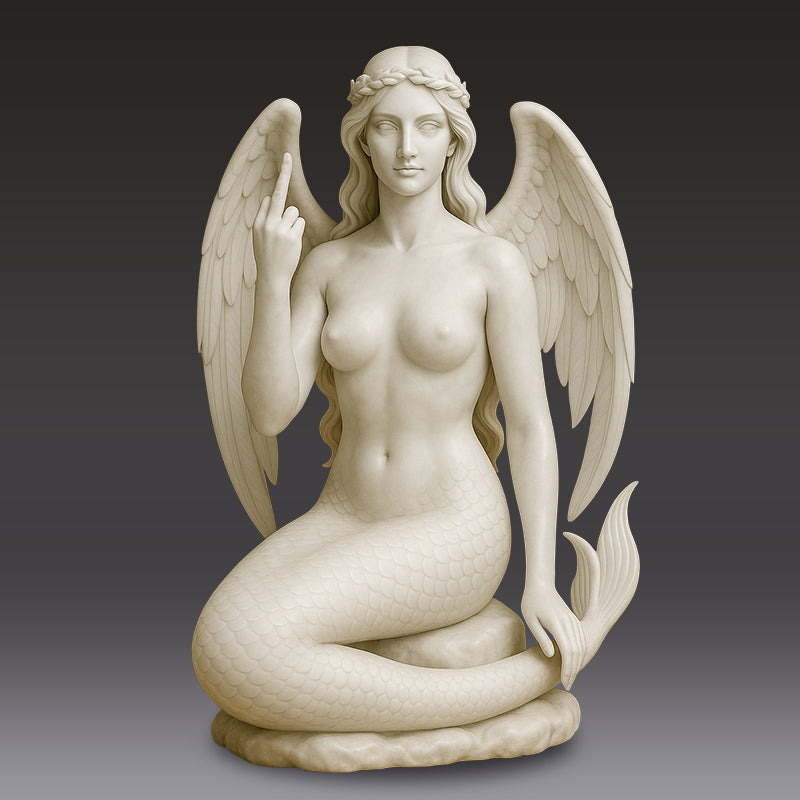 🎨✨ Angel Mermaid with Attitude - The original “Talk to the Hand” icon!