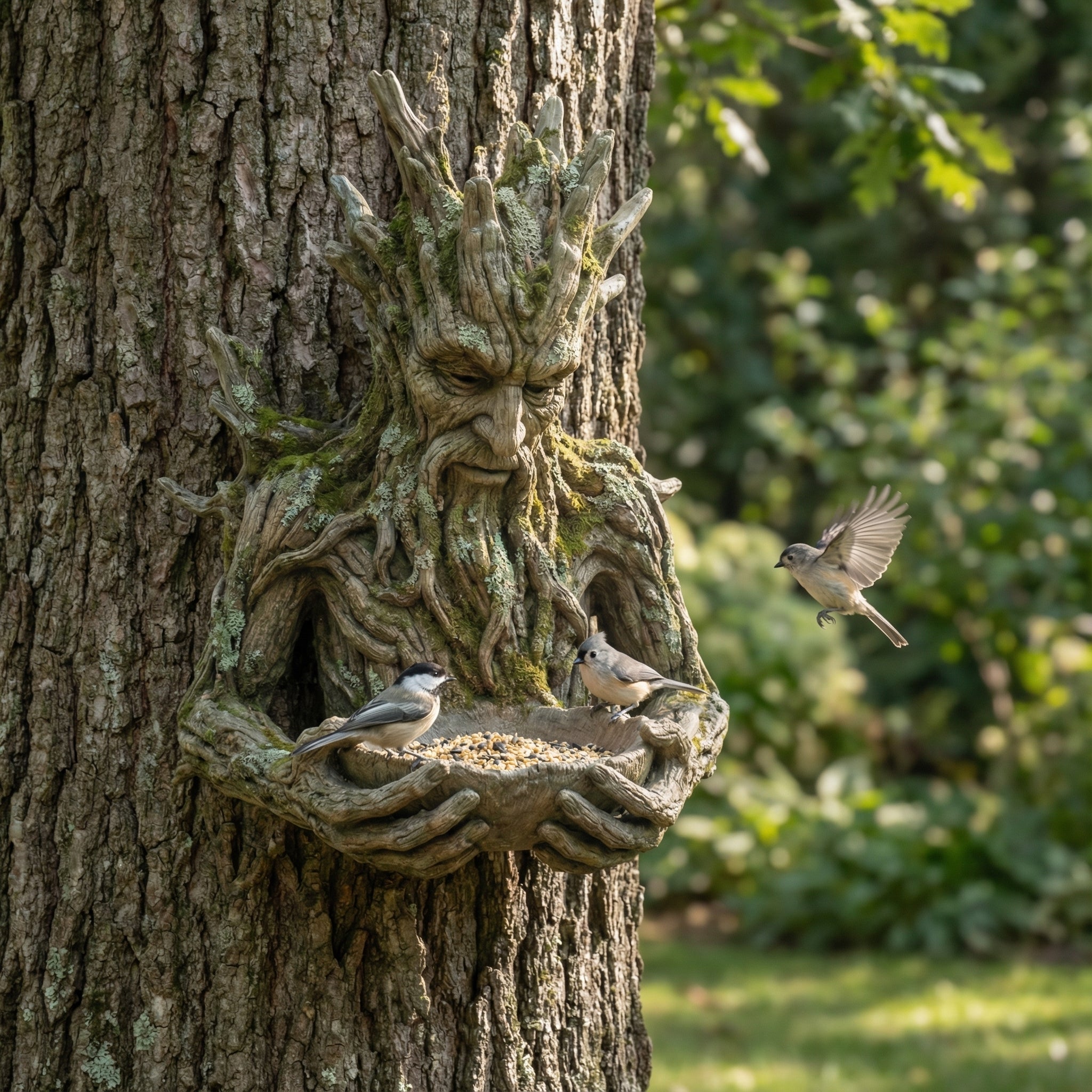 Bring Magic Home — A Guardian That Feeds Birds & Warms Your Garden - Not just a feeder. A quiet presence that stays.