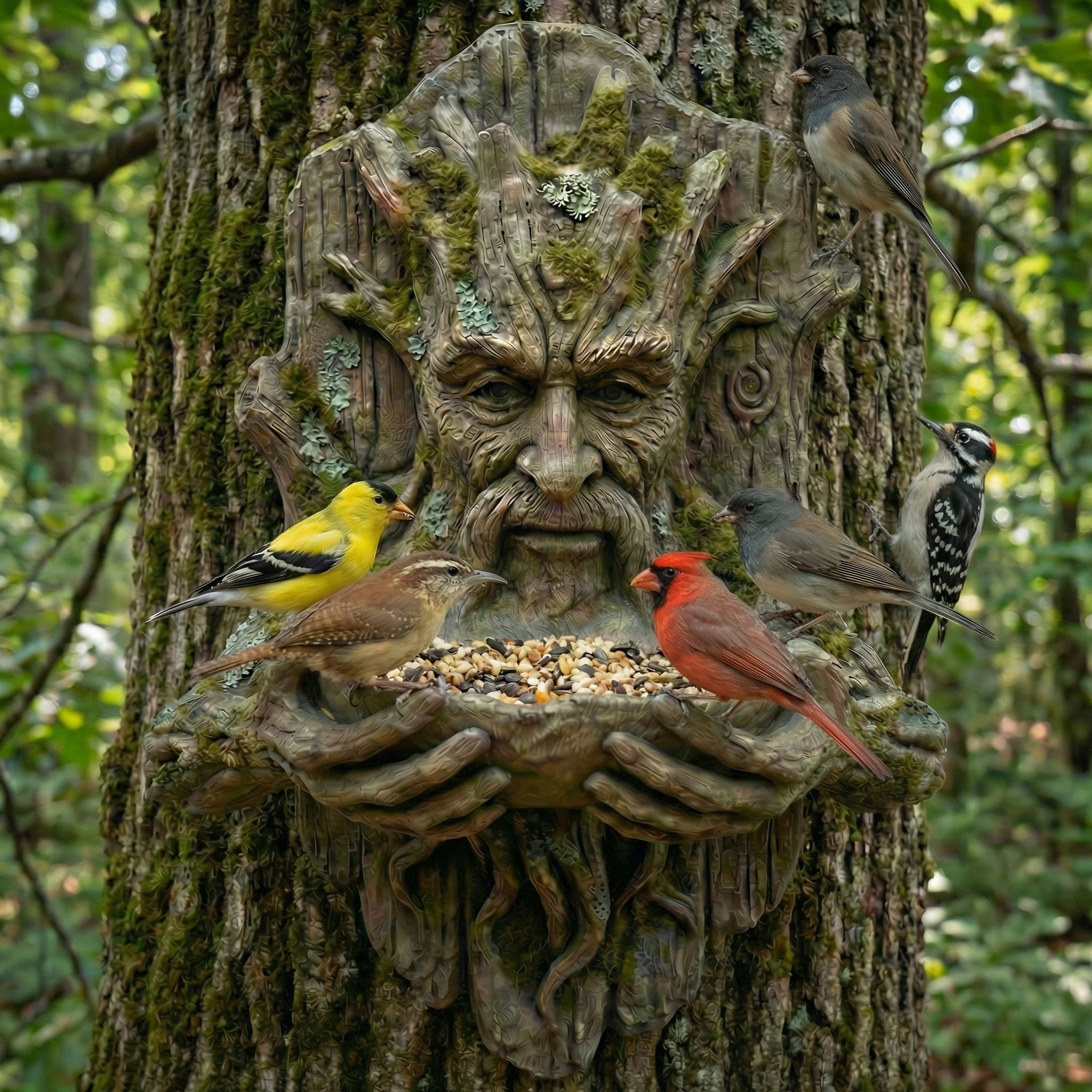 Tree Guardian – The Keeper Feeder- Bring magic to your garden 8 inch