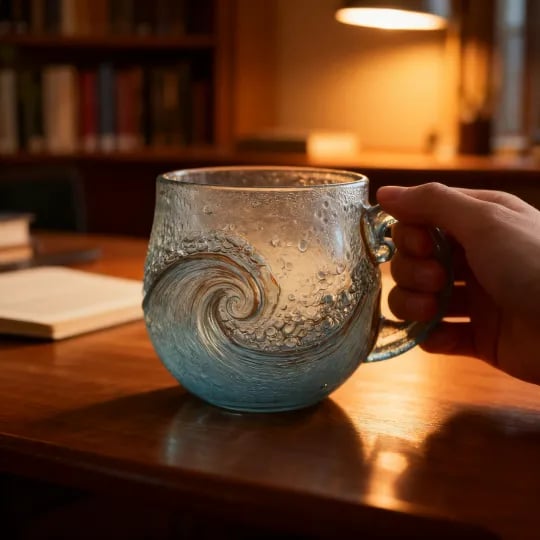 🌊Sea Glass Wave Mug