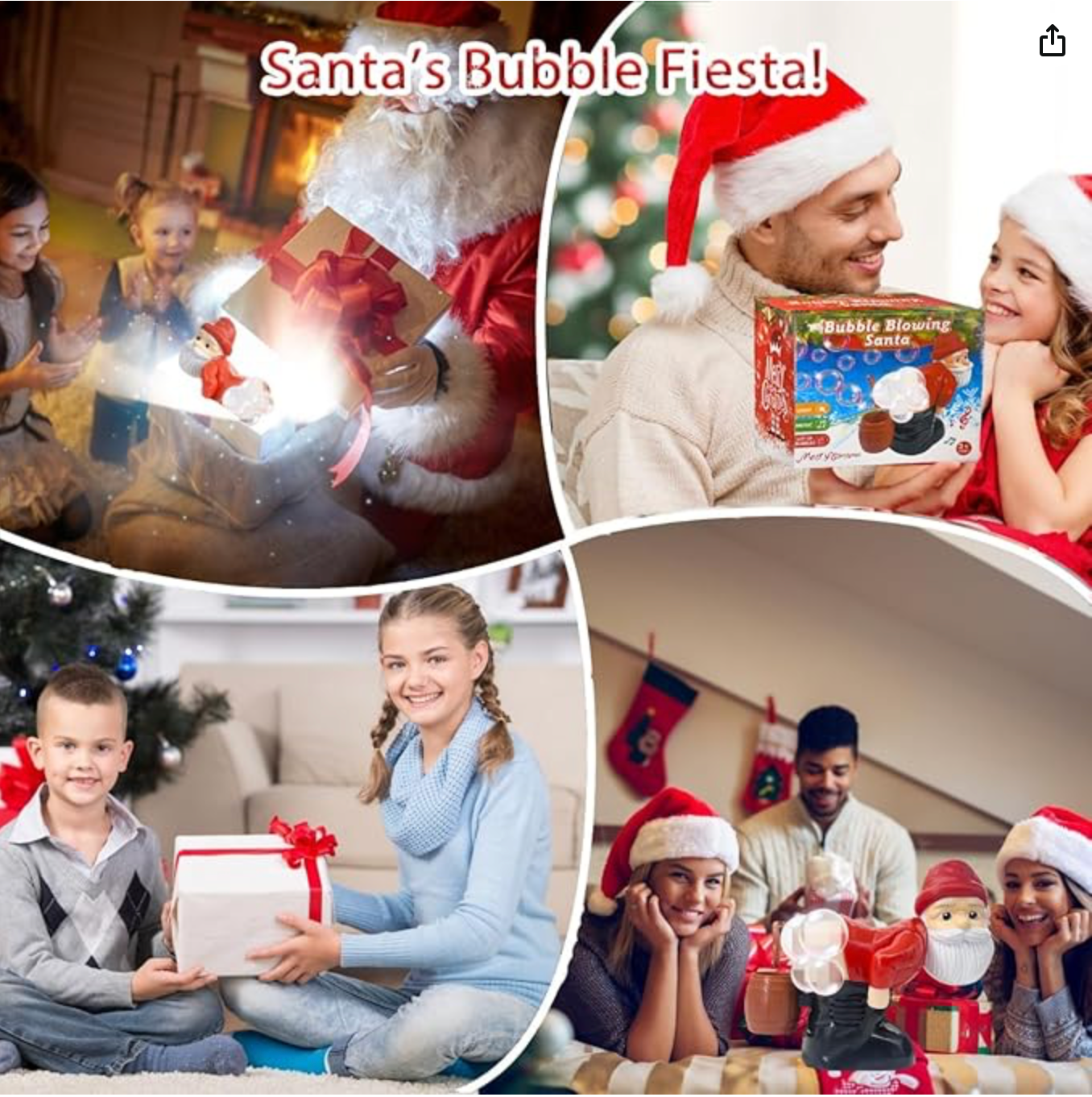 Christmas Funny Bubble Toy Santa Claus