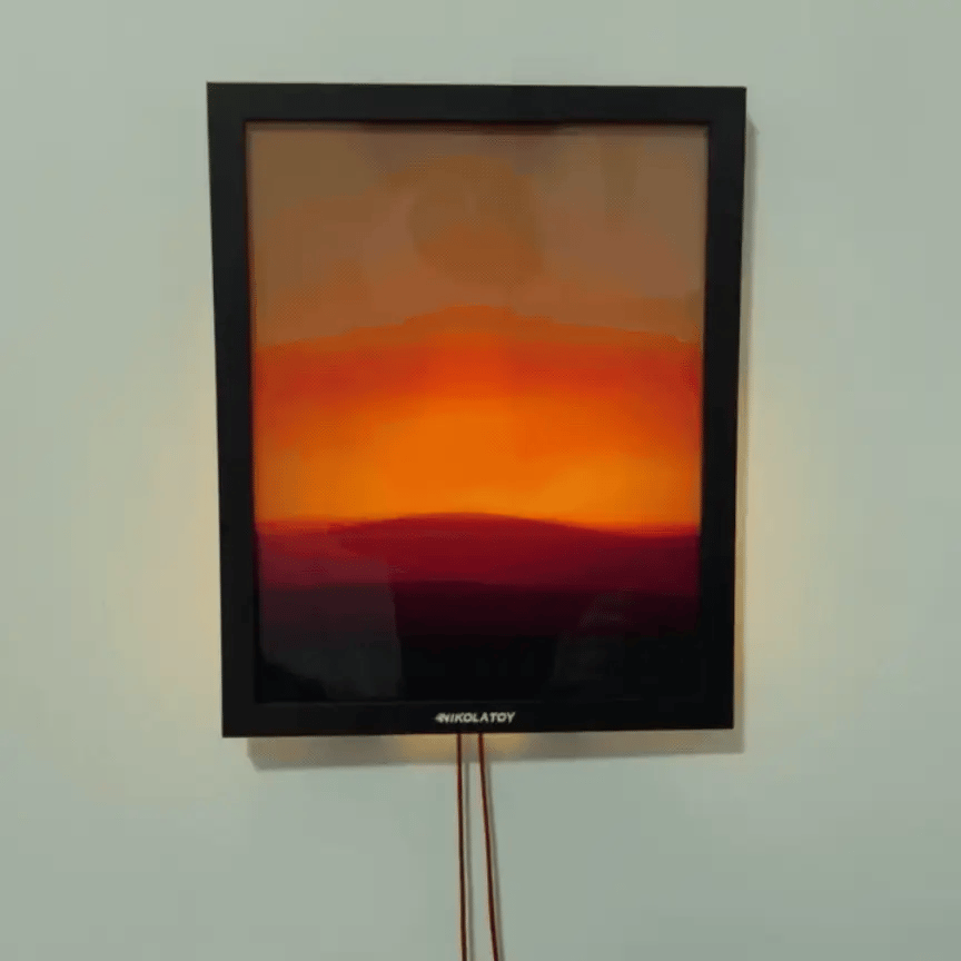 Sunset Time Ambient Art Wall Lamp