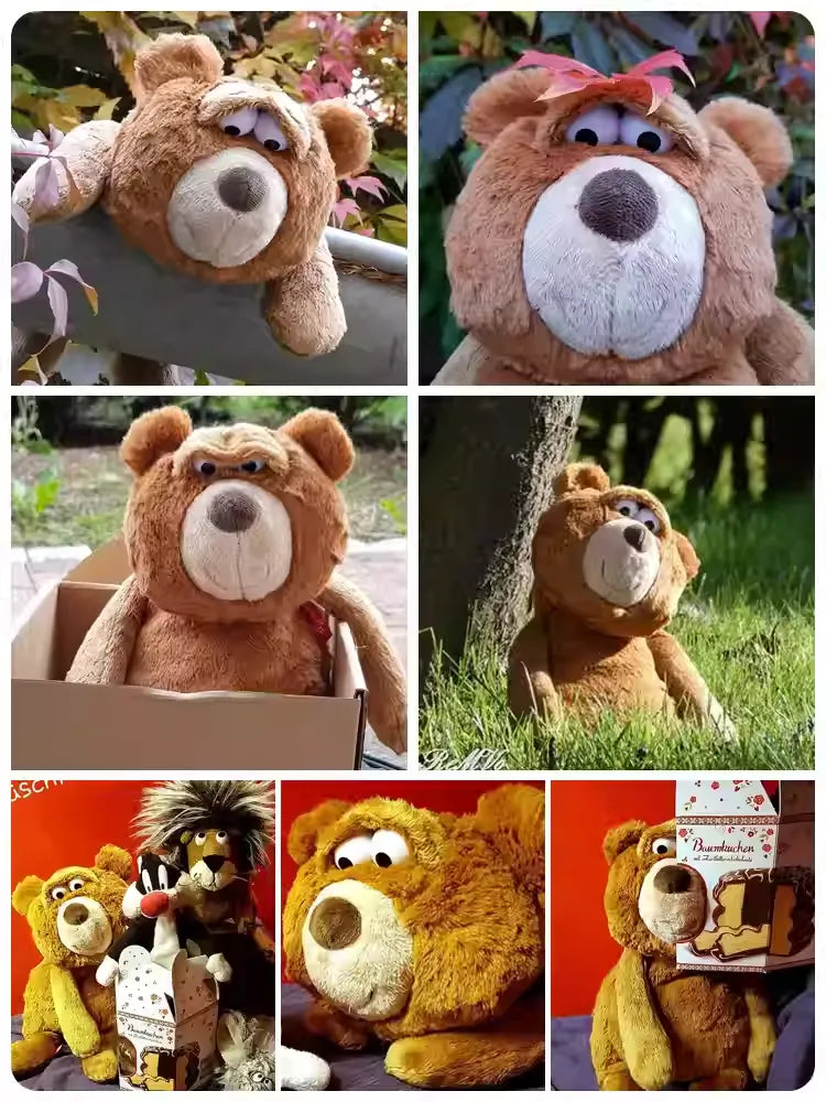 Big-Eyed Expressive Bear Plush Toy
